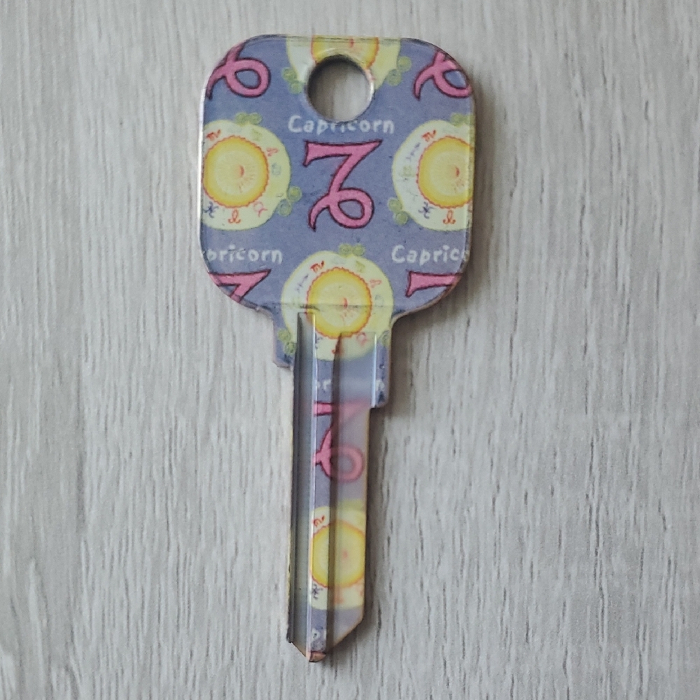 Capricorn Zodiac Key Blank